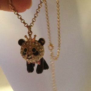 Betsey Johnson panda necklace